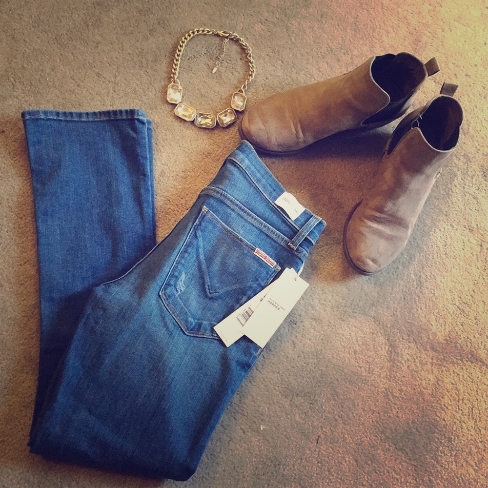 Hudson Harper High-Rise crop NWT